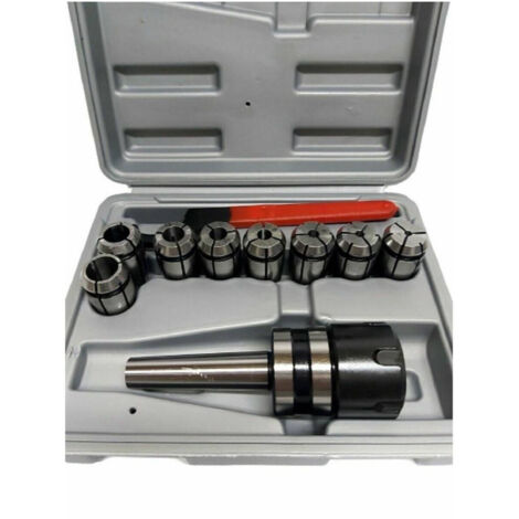 Trade Shop - Portapinzas Para Torno Fresador Cm4 Con 8 Portapinzas M10 Mt4 -