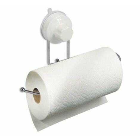 bianco Porta asciugamani di carta - sotto gabinetto Porta asciugamani di  carta per cucina , Adesivo Tovagliolo di carta rotolo Rack per Asciugamano  da bagno , montaggio a parete opaco nero Tovagliolo