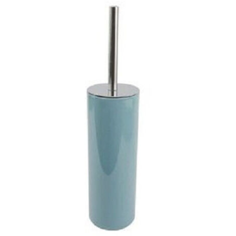 Trade Shop - PORTASCOPINO PORTA SCOPINO CON SCOPETTINO WC BAGNO VERDE PETROLIO SILVER 69484 -