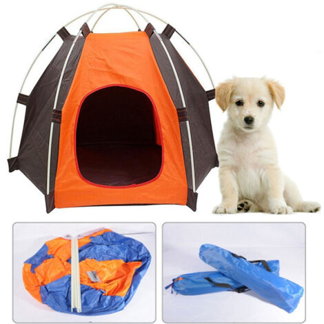 Trade Shop - Portátil Impermeable Al Aire Libre Mascota Perrera Plegable Playa -