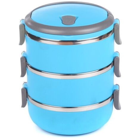 Trade Shop - PORTAVIVANDE ERMETICO 2100ML INOX ABS CONTENT -
