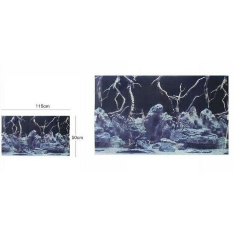 Trade Shop - Poster Sfondo Per Acquario Terrario Panorama Decoro 50 X 115 Cm 61806 Assortiti -