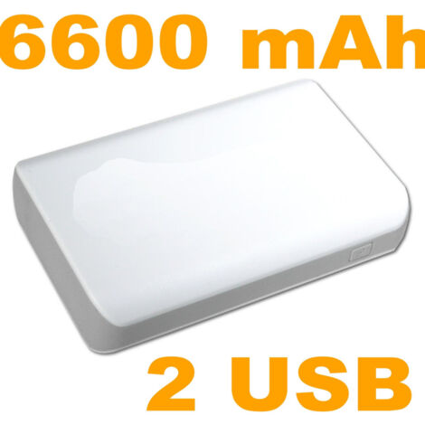 TRADE SHOP - Powerbank Batteria Esterna 6600 Mah Ricarica Veloce Dispositivi Con Doppia Usb -