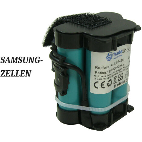 Trade-Shop Premium Li-Ion Akku 18V / 2000mAh für Gardena Mähroboter R38Li R50Li R75li R40Li R45Li R70Li R80Li R80 LI 124562 Flymo Robotic Lawnmower 1200R Husqvarna Automower 105 305 308 308x