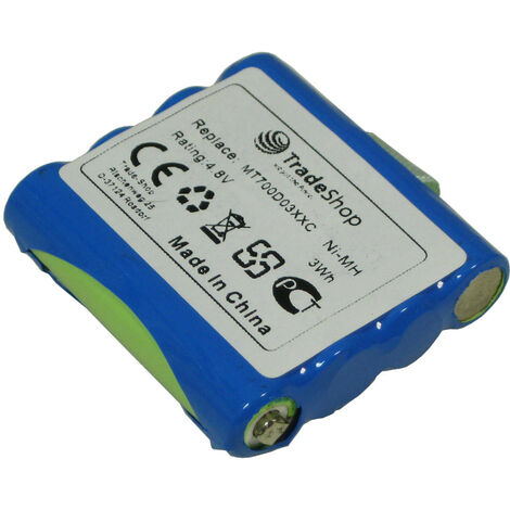 Trade-Shop Premium Ni-MH Akku 4,8V 600mAh für DeTeWe Outdoor PMR 8000, Simvalley WT-100, Switel WT237, Oricom ersetzt MT700D03XXC LH060-3A44C4BT Simvalley PX-1755, PX-1761, PX-1754-919, PX-175-675