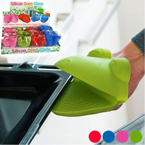 TRADE SHOP - Presina In Silicone Forma Animali Colorati Presa Guanto Forno Cucina Idea -