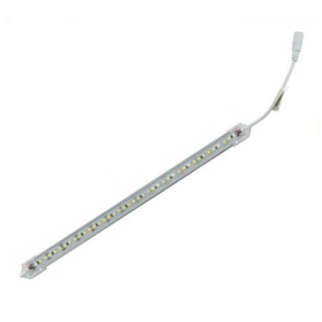 TRADE SHOP - Profilo Alluminio Completo Di Led 60cm 10w Luce 6500k 3000k 4000k 3014-12v-60t - -Bianco Caldo      -
