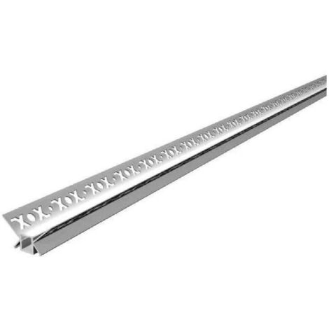 TRADE SHOP - Profilo In Alluminio 2 Mt Cartongesso Angolo Interno Strip Led Strisce Al-26 -