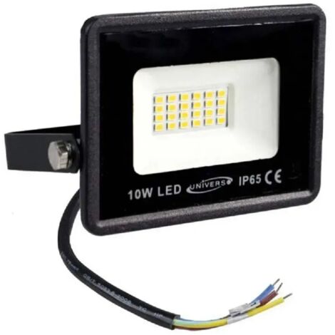 Trade Shop - Proyector De Luz Ultra Delgada Led Led 4000k 6500k 3000k Black Shell 10watt F10w-n1 -
