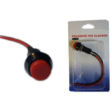 TRADE SHOP - Pulsante Di Ricambio Per Clacson Auto 1 Pezzo Interruttore Universale Xc -1354 -