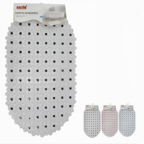 Trade Shop - Pvc Antideslizante Alfombra De Baño Ducha 63 X 34 Cm 59632 -