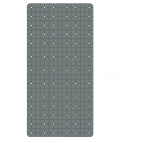 Trade Shop - Pvc Antideslizante Alfombra De Baño Ducha 68x36cm 79755 Gris -