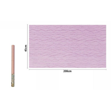 Trade Shop - PVC KLEBEFOLIE ROLLE ROSA WELLEN 45CM X 2MT MÖBEL SCHUBLADEN HAUS 71225 -