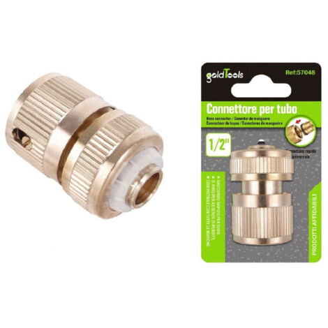 TRADE SHOP - Raccordo Rapido Universale Da 1/2" Connettore Per Tubo Giunto Da Giardino 57048 -