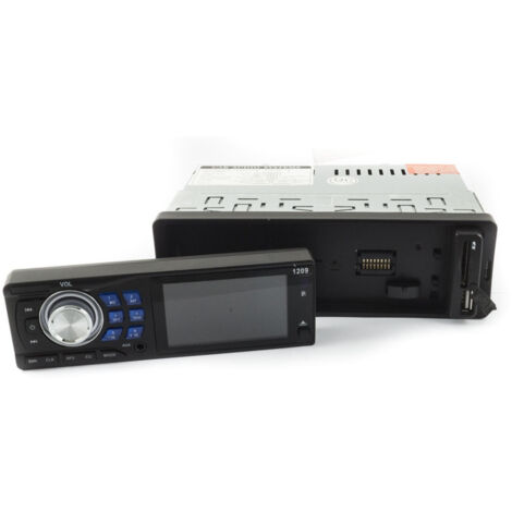 Trade Shop - Radio Estéreo De Coche Radio De Coche Extraíble Frontal Fm Mpd Usb Sd Aux -