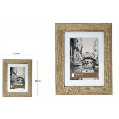 Trade Shop - RAHMEN FÜR FOTOS GEMÄLDE LEINWÄNDE ABMESSUNGEN 40 X 50 CM HOLZ 64636 -
