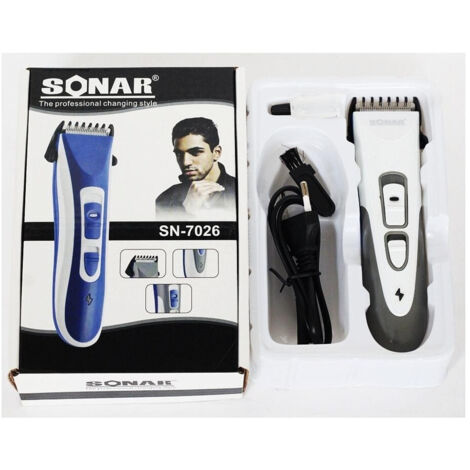 TRADE SHOP - Rasoio Taglia Capelli Barba Baffi Basette Peli Sonar Sn-7026 Ricaricabile -