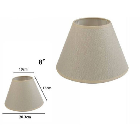 Trade Shop - Reemplazo Clásico De Pantalla Cilindrá Cilindrá Para Lámpara Y Lámpara De Pared Tnt - -8"-beige