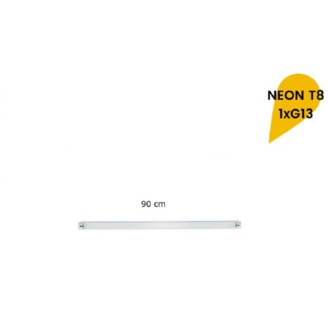 Trade Shop - Reglette Plafoniera Neon Led T8 Da Interno Tubo G13 90 Cm Parete Soffitto T8-90a -