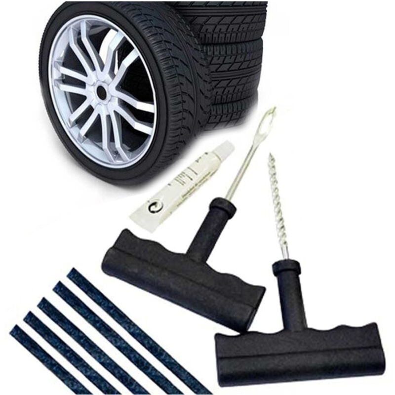 Image of Trade Shop - KIT RIPARCI PNEUMATICI GOMME REPARIERUNG NACH CAR MOTO DA FORATURA GOMME RUOTE -