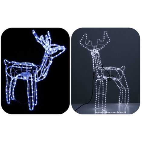 Trade Shop - Renna With Movement Luce Led Ip44 Natalizie Decorations Addobbi -