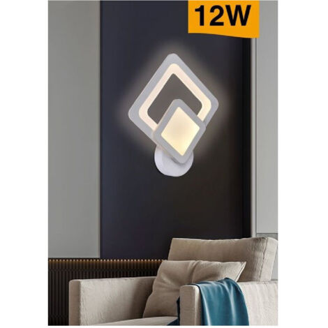 Trade Shop - RHOMBUS LED WANDLEUCHTE 12 W WAND TISCH ABAT JOUR LICHT 6500K 3000K 4000K E82-B -