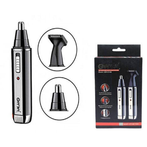 TRADE SHOP - Rifinitore 2in1 Rasoio Naso Capelli Ricaricabile Professionale Elettrico Gm-3106 -