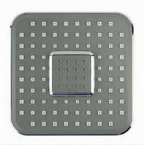 Trade Shop - Rociador 15x15cm Agujero Boquillas Baño Monomando Alta Presion 59162 Quadro -