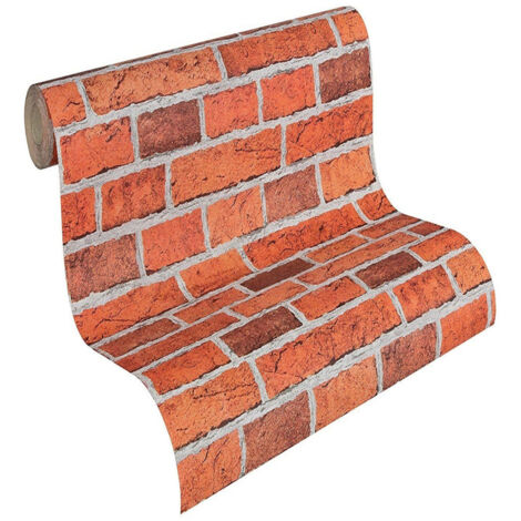Trade Shop - Roll Red Brick Film Roll 45cmx2m Panels Home Furniture Drawers -