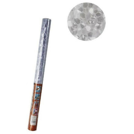Trade Shop - Rollo Film Ventanas Decorativo 2d Mate Piedras 45cmx2m Adhesivo Cristal 10103 -