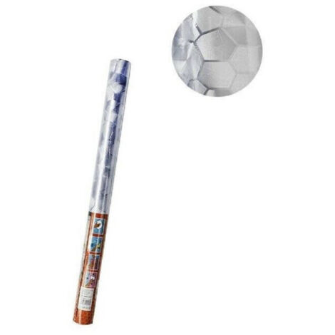 Trade Shop - Rollo Film Ventanas Decorativo Mate Hexagonos 45cmx2m Cristal Adhesivo 10105 -