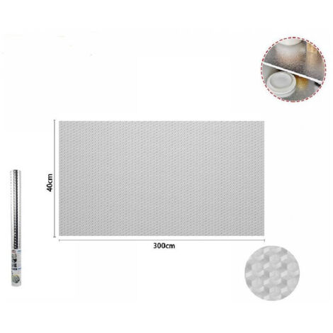 TRADE SHOP - Rotolo Adesivo Alluminio 40cmx3mt Per Cassetti Mobili Armadi Parati Cucina 70501 -