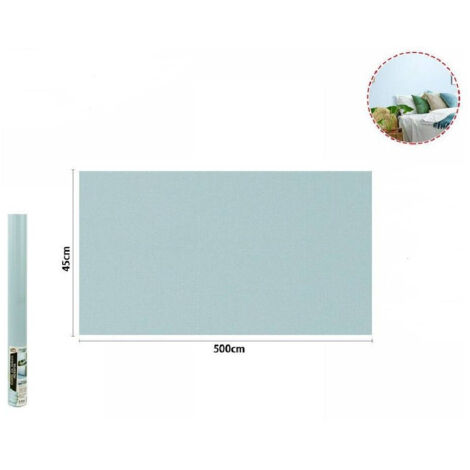 TRADE SHOP - Rotolo Pellicola Adesiva Azzurro Chiaro 45cm X 5mt Mobili Carta Da Parati 71121 -