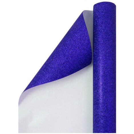 TRADE SHOP - Rotolo Pellicola Adesiva Blu Glitter 45cmx2m Pannelli Cassetti Mobili -