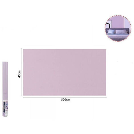 TRADE SHOP - Rotolo Pellicola Adesiva Colore Lilla 45cmx5mt Per Mobili Carta Da Parati 71125 -