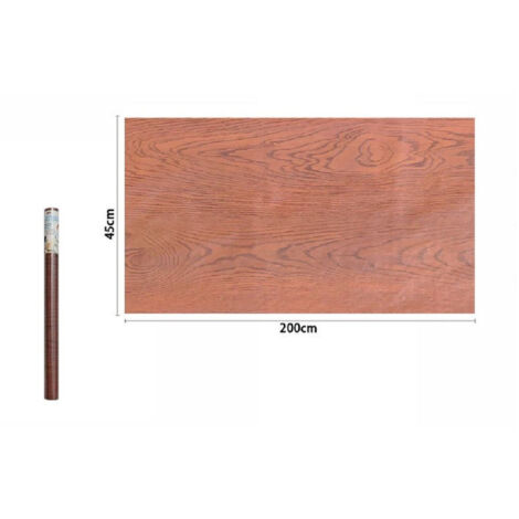 Trade Shop - Rotolo Pellicola Adesiva Parete Effetto Legno 45cmx2mt Mobili Cassetti 71245 Casa -
