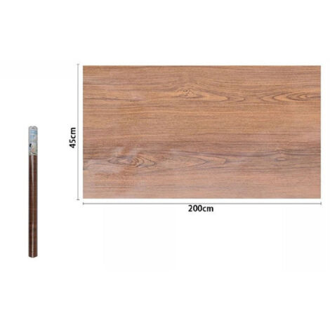 TRADE SHOP - Rotolo Pellicola Adesiva Parete Effetto Legno 45cmx2mt Per Cassetti Mobili 71243 -