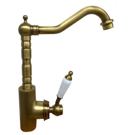 TRADE SHOP - Rubinetto Cucina Miscelatore Per Lavello Lavabo Lavandino A Canna Alta 87196 -