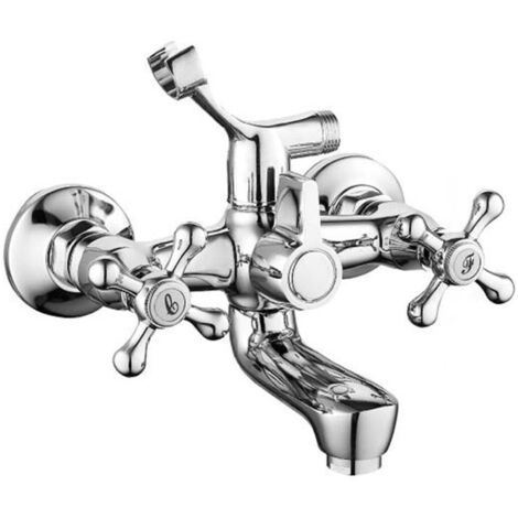 Trade Shop - RUBINETTO GROUP VASCA DA BAGNO CROMATO MIT ATTACCOPER DOCCIA BICOMANDO -