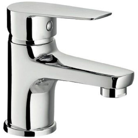 TRADE SHOP - Rubinetto Miscelatore Monocomando Cromato Per Lavabo Lavandino Moderno Cube87117 -