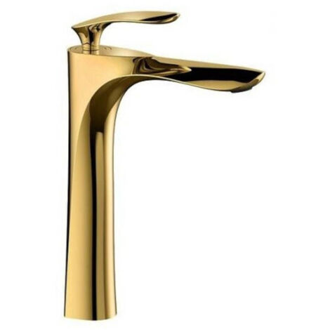 TRADE SHOP - Rubinetto Miscelatore Per Lavabo Bagno Lavello Cucina Ottone Dorato 59364 -