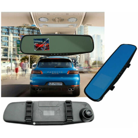 Trade Shop - RÜCKSPIEGELMONITOR DVR ZEICHNET VIDEOKAMERAS VORNE 120° 2.8" AUF -
