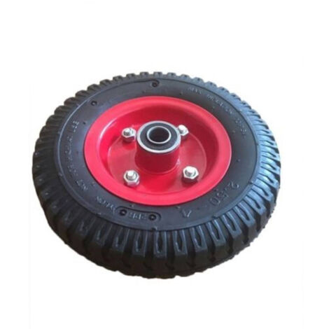 Trade Shop - Rueda 8x4 Para Carro Portaequipajes 2.50-4 200mm Peso Máx. 200kg -