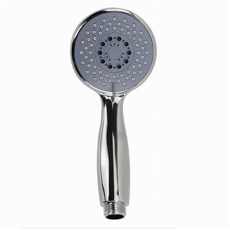 Trade Shop - Runder Duschkopf, 19 x 8,5 cm, moderner Duschkopf, Badezimmer, Handbrause, 59566 -