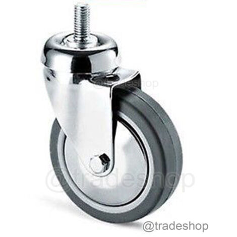 Trade Shop - RUOTA GRIGIA MIT PERNOT TBF CEBORA DIAMETRO 60 80 100 125 FOR PEESANTI CARRIES - -60 mm -