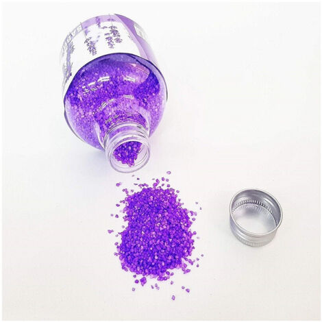 Trade Shop - Sabbia Profumata Decorativa Granulare 350gr Lavanda Viola Composizione Centrotavola -