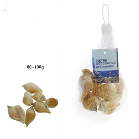 Trade Shop - Sacchetto Di Conchiglie Di Mare Da 80 - 100 Gr Decorazione Arredo Acquario 70287 -