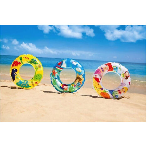 TRADE SHOP - Salvagente Gonfiabile Fondo Marino 61 Cm Bambini 6-10 Anni Varie Fantasie 59242 -