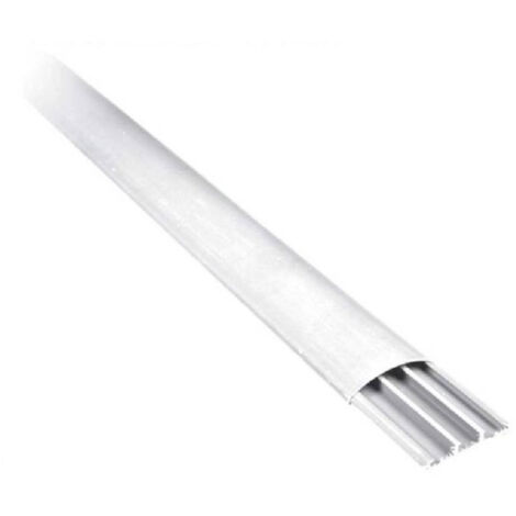 Trade Shop - SATZ 2 KUNSTSTOFF KABELKANÄLE CT2 WEISS 2MT 60X15MM BODEN 5626015F/WH -