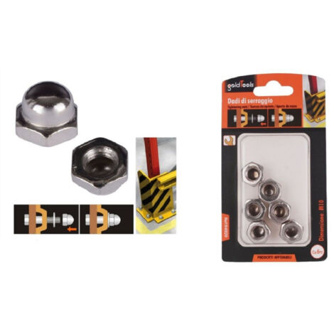 Trade Shop - SATZ 6STK. SECHSKANT-BLINDMUTTERN M10 ANZIEHEN 10MM FÜR SECHSKANTSCHLÜSSEL 94920 -
